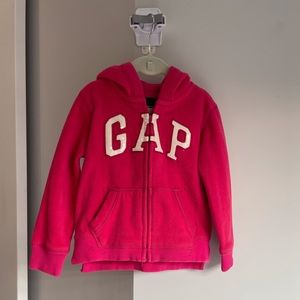 Gap kids logo pink hoodie